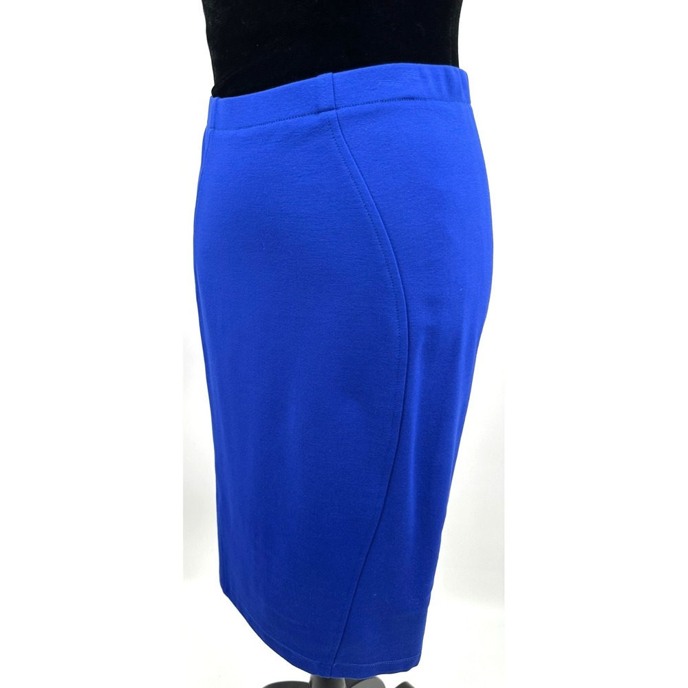 Yoana Baraschi Womens Straight Fitted Pencil Skirt Small Sapphire Blue Knit - Picture 4 of 12
